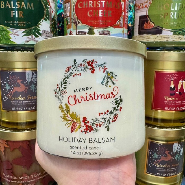 TH Candle 3-Wick Holiday Balsam (Large)