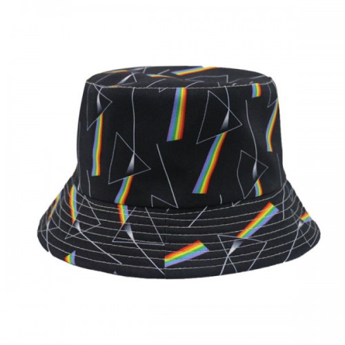 Pride Hat Rainbows Black