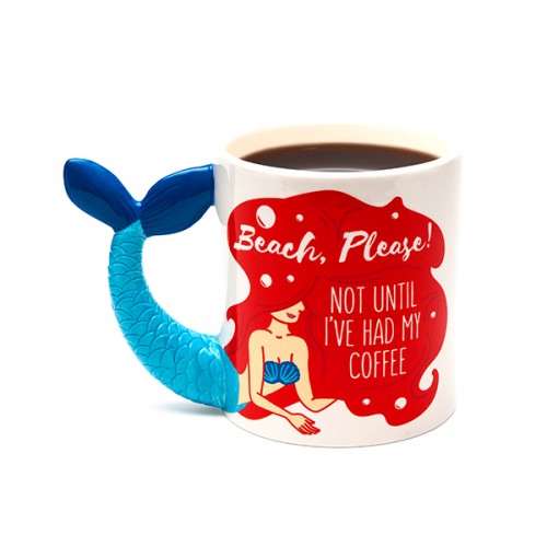 Beach Please Mermaid Mug