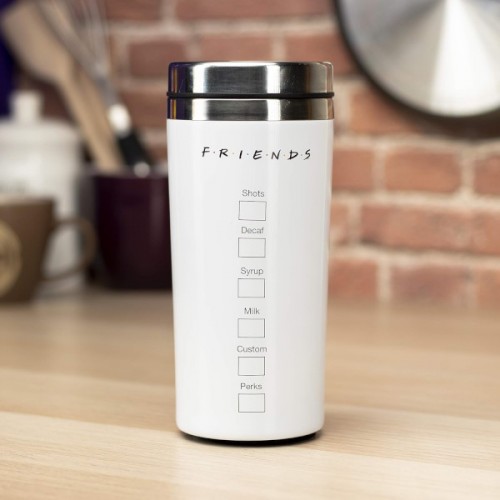 Friends Tumbler Insulated Stainless Steel Central Perk White