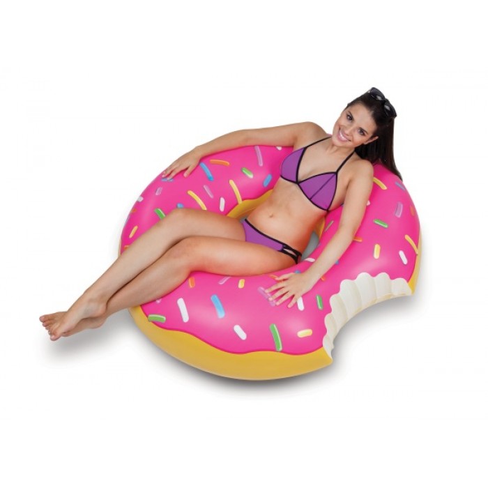 Giant Pool Float Strawberry Donut 