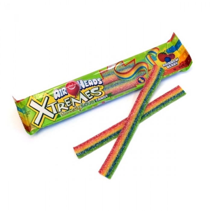 Airheads Candy Xtremes Sweetly Sour Rainbow Berry