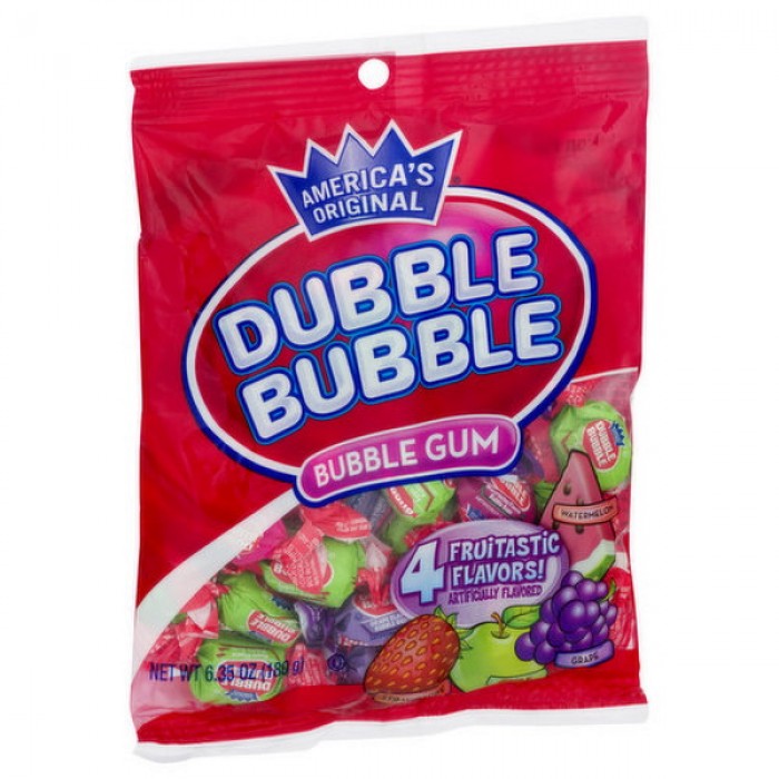 Dubble Bubble 4 Fruitastic Flavors Bubble Gum