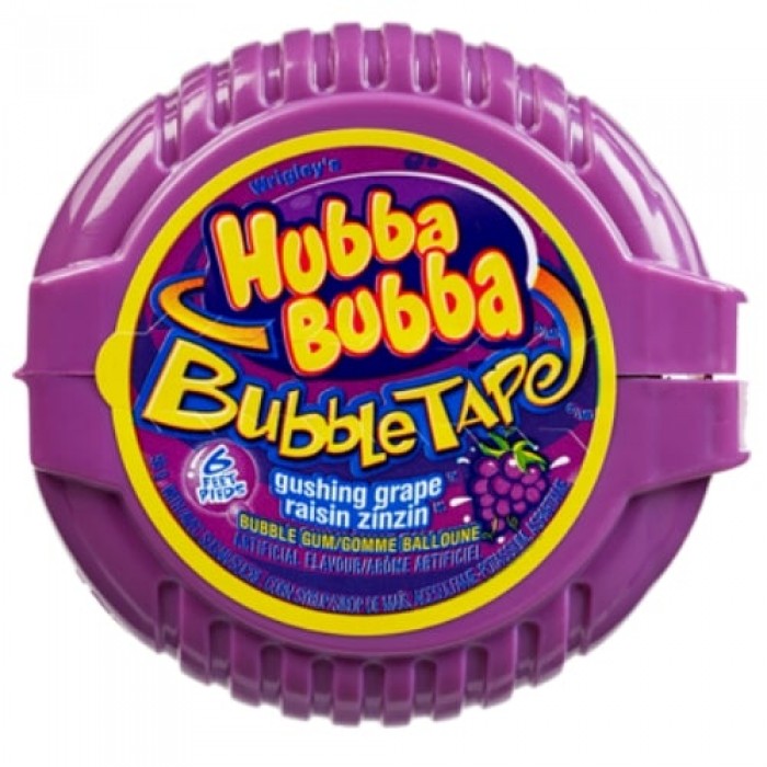 Hubba Bubba Gum Tape Grape Flavor