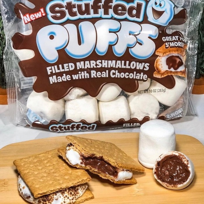 Stuffed Puffs Filled Marshmallows with Chocolate