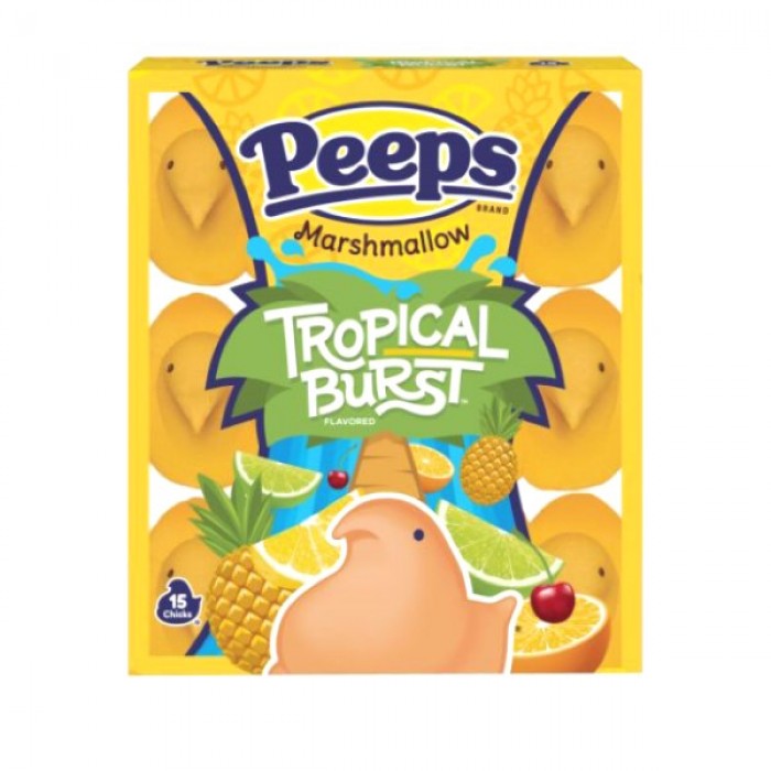 Peeps Marshmallow Candy Tropical Burst (15 ct)