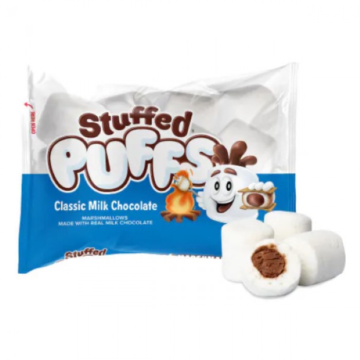 Stuffed Puffs Marshmallows Filled  with Chocolate