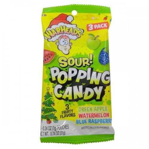 Warheads Candy Sour Popping (3 ct)