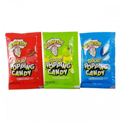 Warheads Candy Sour Popping (3 ct)