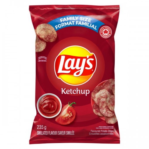 Lays Ketchup Chips (Canada Family Size)
