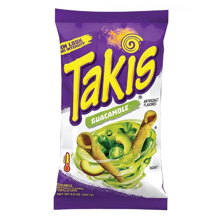 Takis Tortilla Chips Rolled Guacamole
