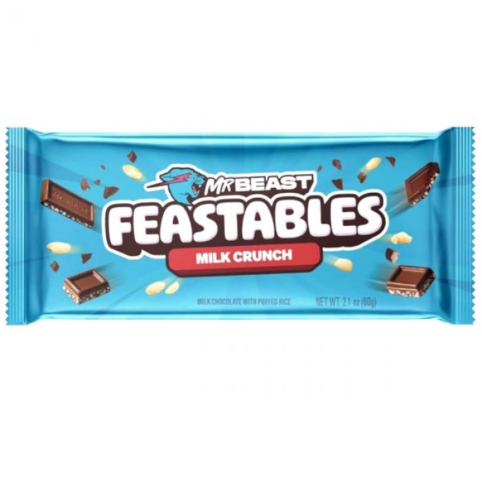 Feastables MrBeast Chocolate (New Edition) Milk Crunch