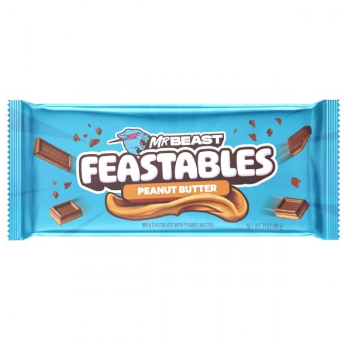 Feastables MrBeast Chocolate (New Edition) Peanut Butter
