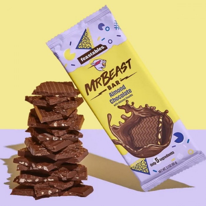 Feastables Mr Beast Chocolate Bar Almond
