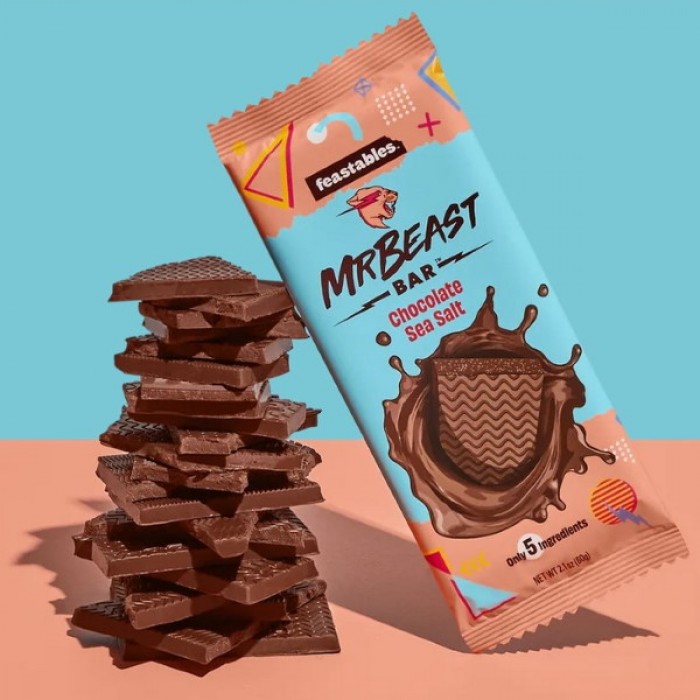 Feastables Mr Beast Chocolate Bar Sea Salt