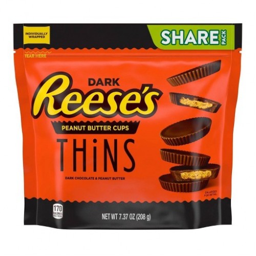 Reese's Thins Dark Chocolate Peanut Butter Cups (Share Pack)