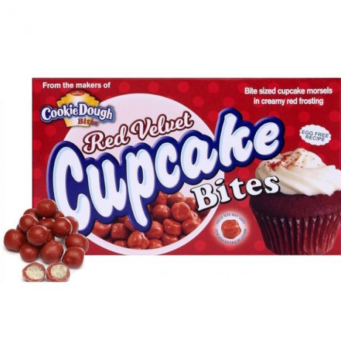 Cookie Dough Bites Red Velvet Cupcake