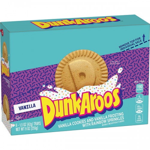 Dunkaroos Vanilla Frosting Cookies (Pack of 6)