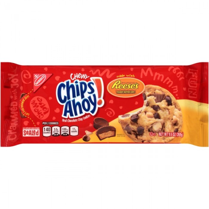 Chips Ahoy Cookeis Chewy Chocolate Chip with Reese's