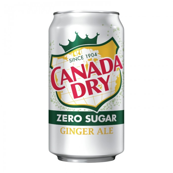 Canada Dry Zero Sugar / Keto Ginger Ale Caffeine Free  (355mL Can)