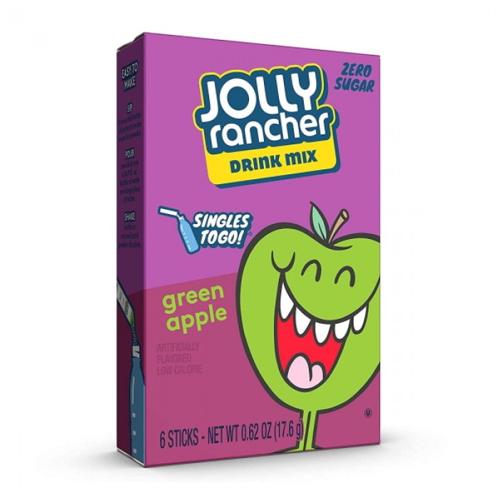 Jolly Rancher Singles To Go Green Apple Drink Mix