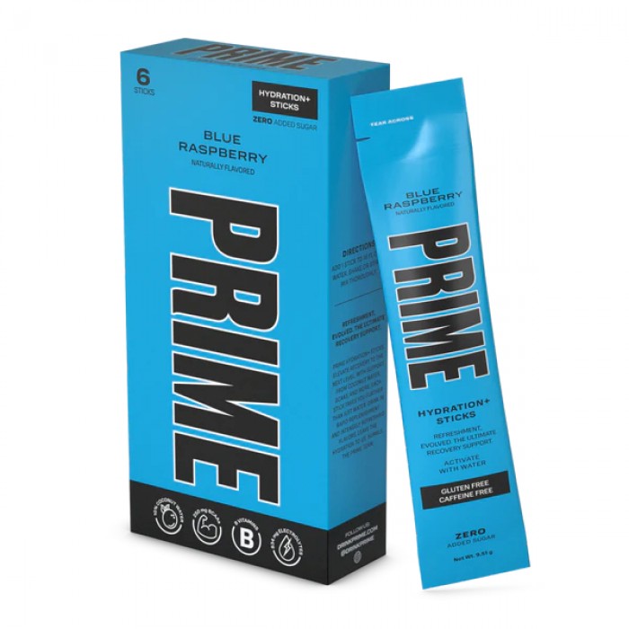 Prime Hydration Sticks Drink Mix Blue Raspberry (6 ct)