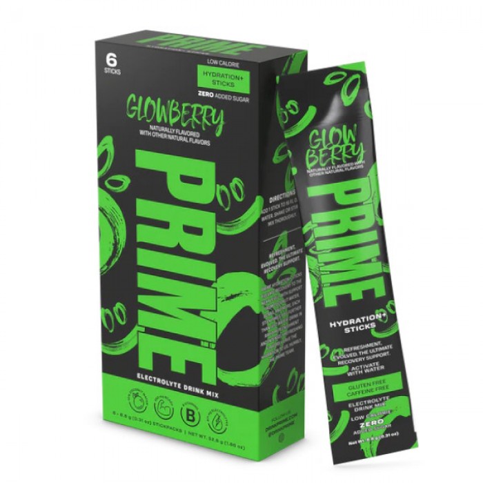 Prime Hydration Sticks Drink Mix Glowberry (6 ct)