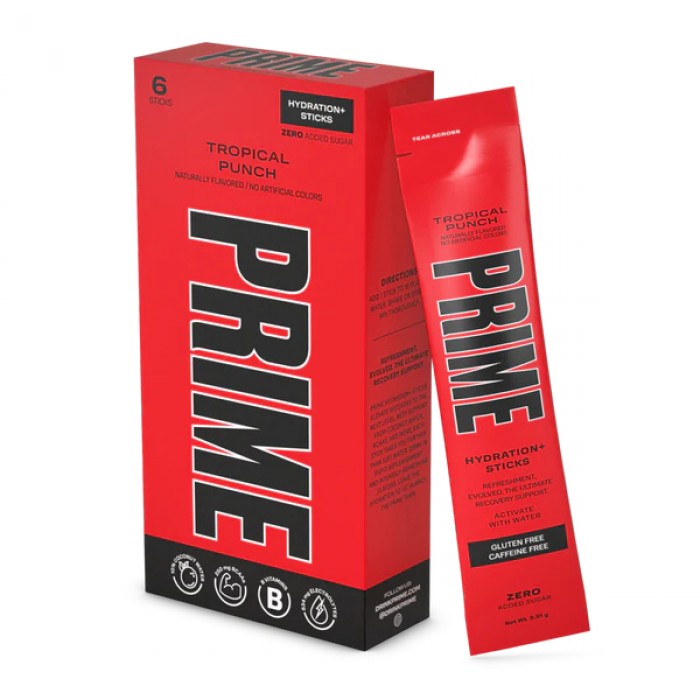 Prime Hydration Sticks Drink Mix Tropical Punch (6 ct)