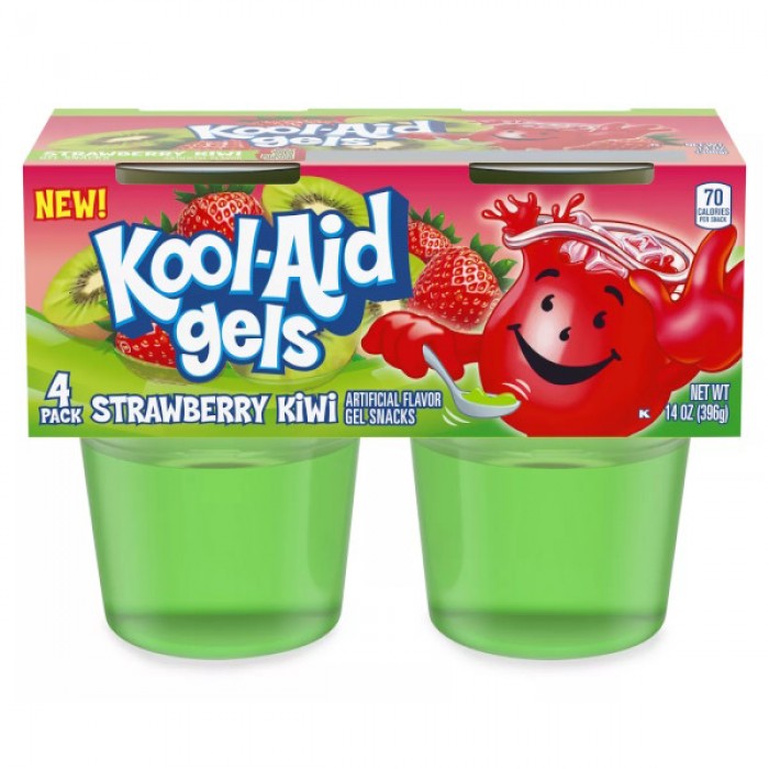 Kool Aid Gels (Jello) Strawberry Kiwi 4 ct