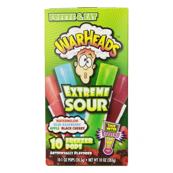 Warheads Extreme Sour Freezer Pops (10 ct)