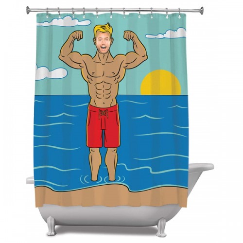 In The Buff Shower Curtain