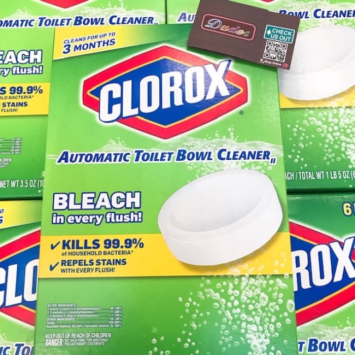 CLOROX Automatic Toilet Bowl Cleaner Tablets with Bleach - 6 Counts (Clean for 12 months)  