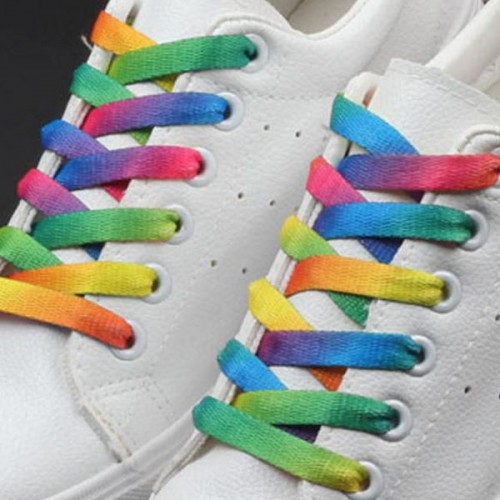 Pride Rainbow Tie Dye Shoelaces