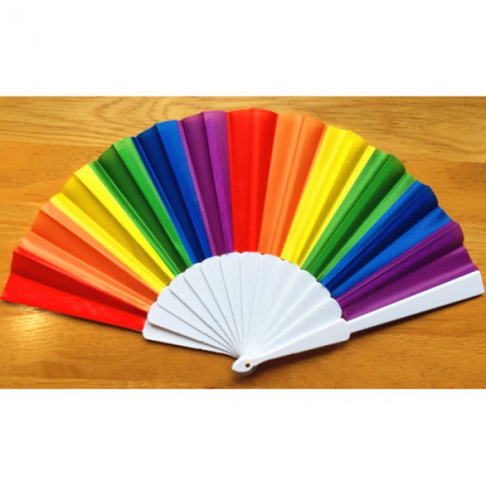 Pride Rainbow Foldable Fan