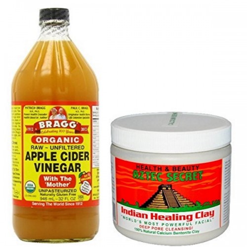Indian Healing Clay by Aztec Secret + Organic Apple Cider Vinegar COMBO SET (Save HK$39)