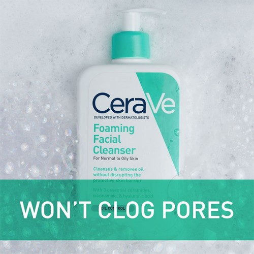 CeraVe Foaming Facial Cleanser for Oily Skin (Family Size)