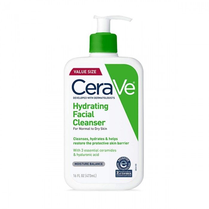 CeraVe Hydrating Face Wash for Normal to Dry Skin (Family Size)