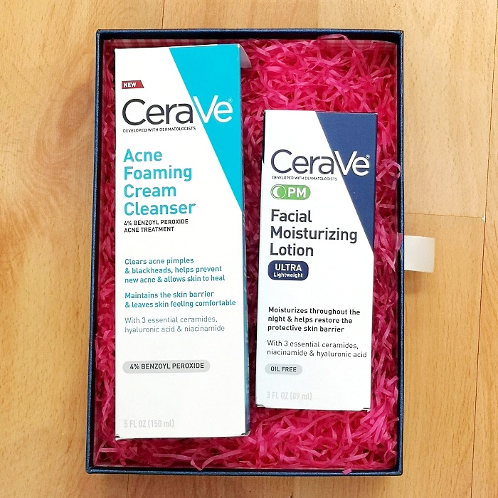 CeraVe *Skincare GiftSet - Acne Foaming Cream Cleanser + PM Facial Lotion | Special for Acne Skin 
